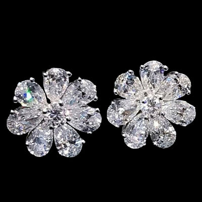 Flower Diamond Earrings